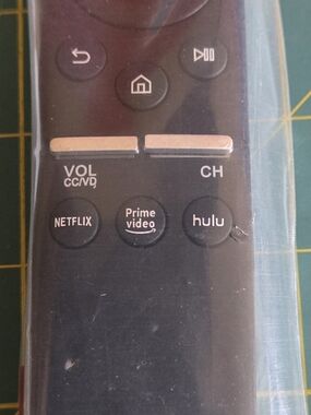 Black Streaming Remote with Netflix, Prime Video & Hulu Buttons